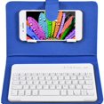 thumbnail image 1 of Teclado Bluetooth Inalámbrico Portátil Con Funda De Cuero Para Teléfonos Inteligentes Ios Android Y Windows De 4,5-6,8 Pulgadas Moyic EL017729-01, 1 of 5