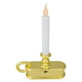 thumbnail image 5 of Northlight LED Lighted Window Candle with Handle Base - 9.5" - White and Gold - Set of 4, 5 of 7