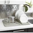 thumbnail image 2 of Umbra Udry Dish Drying Rack And Microfiber Dish Drying Mat - Space-Saving Lightweight Design Folds Up For Easy Storage, 24 X 18 Inches, 2 of 2