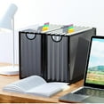 thumbnail image 5 of Hanging File Organizer, Foldable Mesh File Organizer, Hanging File Folder Organizer, Desk File Organizer, Letter Size File Box-Style 1, 5 of 6