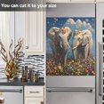 thumbnail image 6 of Ryvnso Elephants Floral Dishwasher Magnetic Refrigerator Magnet Cover Kitchen Home Decorative 23"x26", 6 of 6