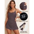 thumbnail image 2 of Traje de baño de una pieza Aleumdr para mujer, color marrón XL, 2 of 7