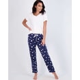 thumbnail image 2 of Real Essentials 3 Pack: Women’s Ultra-Soft Comfy Pajama Lounge Pants Sleepwear (Available In Fleece & Soft Knit in Plus Size), 2 of 4