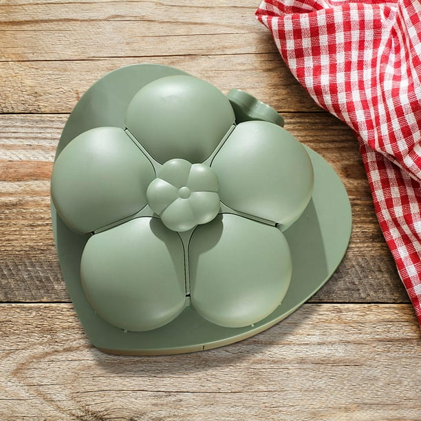 Bandeja para servir bocadillos, bandeja giratoria para aperitivos con forma de flor, frutero Bandeja para servir bocadillos, bandeja giratoria para aperitivos con forma de flor, frutero
