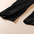 thumbnail image 3 of Edvintorg Cotton Linen Pants for Women High Waisted Pleated Flowy Loose Casual Palazzo Trousers with Pockets Plus Size Woman Clothes Black XXXL, 3 of 4