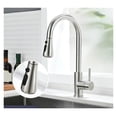 thumbnail image 1 of Kitchen Faucet Brushed Nickel Color Surface Hot and Cold Water Faucet Pull-out Single Hole ,Easy to Install, 1 of 8