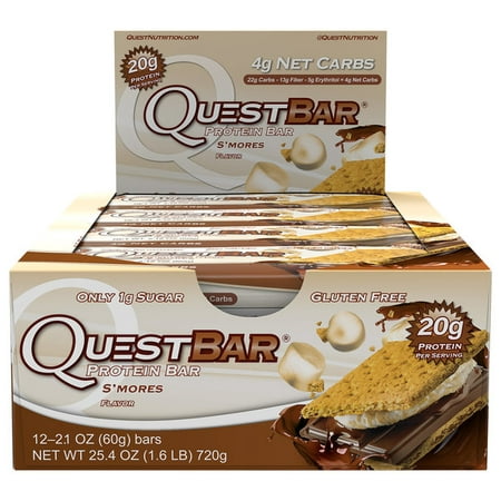 Quest Protein Bar, S'Mores, 20g Protein, 12 Ct