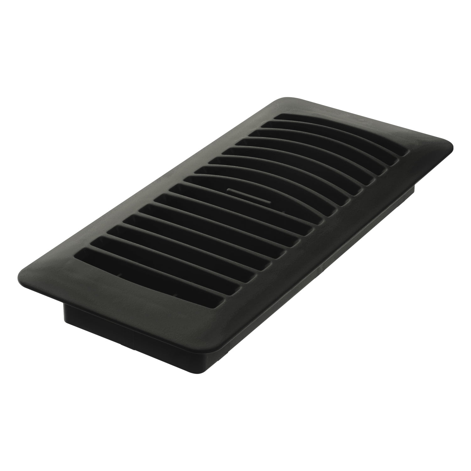 (5 pack) Imperial 4-inch x 10-inch Black Plastic Louvered, Floor Register, Rectangular, Household Vent Cover