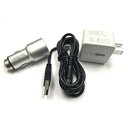 OMNIHIL Replacement W&C Charger w/ (30FT) MICRO-USB Cable for Verizon MiFi 6620L, 5510L, 4620L, 7730L Jetpack Hotspot