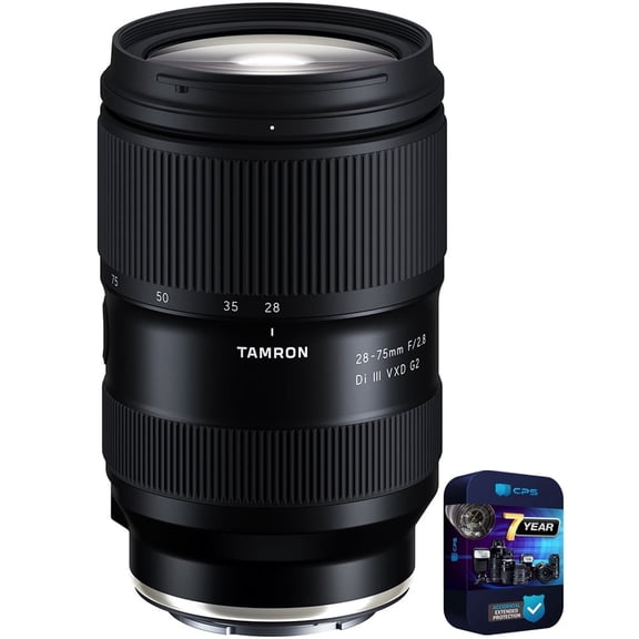 Tamron AFA063S700 28-75mm F2.8 Di III VXD G2 Lens for Sony E-Mount Full-frame Mirrorless A063 Bundle with 7 YR CPS Enhanced Protection Pack