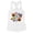 White, variant on Halloween Smileys Tank Top Fitted Racerback Women's Large White