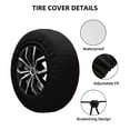 thumbnail image 2 of Naloa Dark Purple Glitter PVC Leather Spare Tire Wheel Cover for Car Truck SUV Camper Trailer Universal Fit many size15 inch, 2 of 6