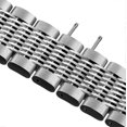 thumbnail image 4 of Stainless Steel Mesh Bracelet for Seiko Solid Deployment Buckle Diving Watch Band Brushed Polished Business Straps 18/20/22/24mm, 4 of 5