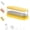 Yellow, variant on Jewelry Cleaner Ultrasonic Machine | Electric Jewelry Ultrasonic Cleaner,Professional Multifunctional Vibration Wash Box for Glasses, Watches, Earrings, Necklaces, Bracelets, Dentures
