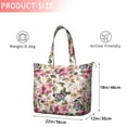 thumbnail image 4 of Pioneer Flower Floral Print Pattern Travel Tote Bags for Women Carry On,Large Weekender Bags for Women Travel,Multi Functional Duffle Bag for Work,Shopping,Sports, 4 of 5