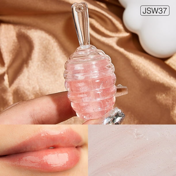Xihbxyly Brillo Labial Hidratante con Aceite, Brillo de Espejo, Acabado Húmedo, Uso Diario, Hidratación Durante Todo El Día, Esencial para El Cuidado Labial.