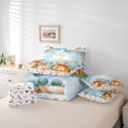 thumbnail image 4 of YST Ensemble de Douillette Joyeux Action de Grâce pour Enfants 7 Pcs Format Très Grand, Ensemble de Draps Citrouille de Récolte d'Automne pour Adulte Ensemble de Literie Rustique de Style Ferme Feuilles d'Eucalyptus Ensemble Tout-en-un d'Automne avec 2 Taies d'Oreiller, 4 of 5