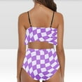 thumbnail image 4 of KIHOUT Tankini Swimsuits for Women 2024 Ladies Ruffled Bikini Swimsuit Set, 4 of 6