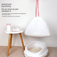 thumbnail image 2 of Portable Cat Litter Bag Disposable Cat Litter Box Lining Cleaning Bag Drawstring Plastic Pet Cat Garbage Bag Household, 2 of 6