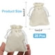 thumbnail image 2 of Uxcell 20 Pcs Bolsas de Yute con Cordón, 2.8 x 3.5 Pulgadas Bolsas de Favor, Fundas de Joyería para Navidad, Acción de Gracias, Cumpleaños, Blancas, 2 of 7