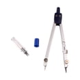 thumbnail image 2 of Compasses High Precision Professional Metal Compass Drawing Set With Pencil-Lead School Compass Drawing Set Fast Ship Silver, 2 of 5