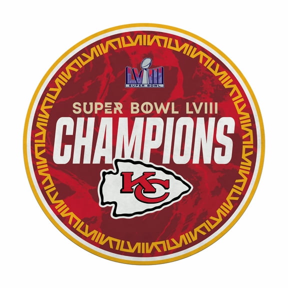 CHIEFS 2024 SUPER BOWL LVIII CHAMPIONS SHAPE CUT PENNANT