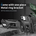 thumbnail image 2 of Allytech Shockproof Back Case for Apple iPhone 12/ iPhone 12 Pro, Military Grade Protective Stand Compatible with Car Mount Anti-slip Hybrid Rugged Bumper Phone Cover for Men Boys -Black, 2 of 8