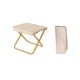 thumbnail image 2 of Taburete portátil plegable para acampar | Marco metálico compacto, asiento duradero de tela oxford, ligero 500g | Silla de pesca estable y que ahorra espacio para uso exterior, beige/negro/rojo, 2 of 9