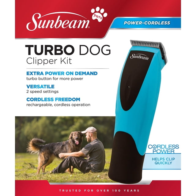 Kit cortapelos para perros Sunbeam 078522-010-001 Turbo con 4 peines guía