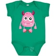 thumbnail image 3 of Inktastic Cute Monster, Pink Monster, Funny Monster, Horns Boys or Girls Baby Bodysuit, 3 of 5
