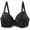 Black, variant on Mgmyaa Bras for Women Large Size Comfortable Breathable Bra Underwear Wirefree Bra
