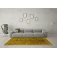 thumbnail image 3 of Ahgly Company Machine Washable Indoor Rectangle Abstract Yellow Modern Area Rugs, 8' x 10', 3 of 4