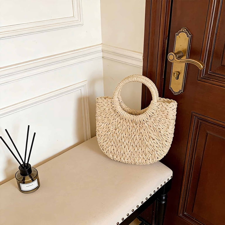 Women Beach Bag Straw Tote Large Capacity Handmade Summer Purse s-l400.jpg main image 4