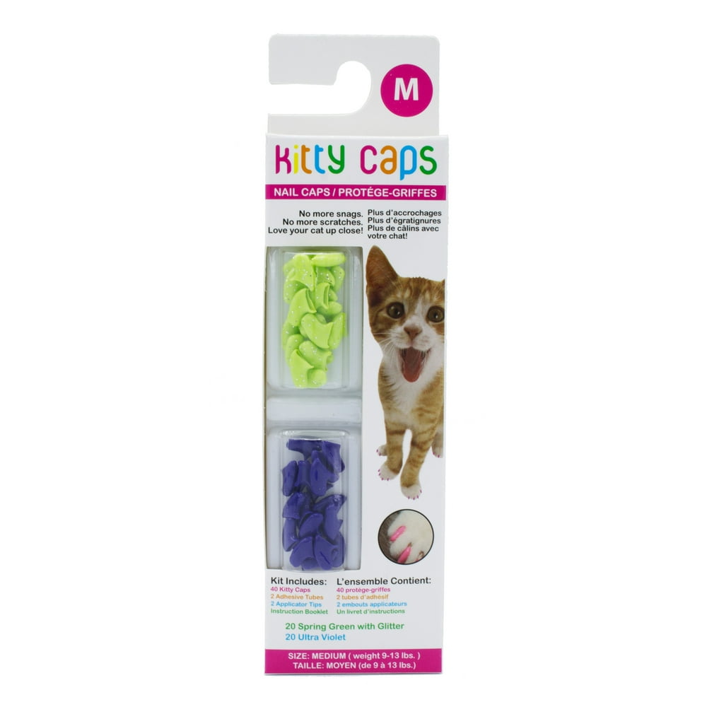 Kitty Caps Nail Caps for Cats Safe, Stylish & Humane Alternative to Declawing Stops Snags