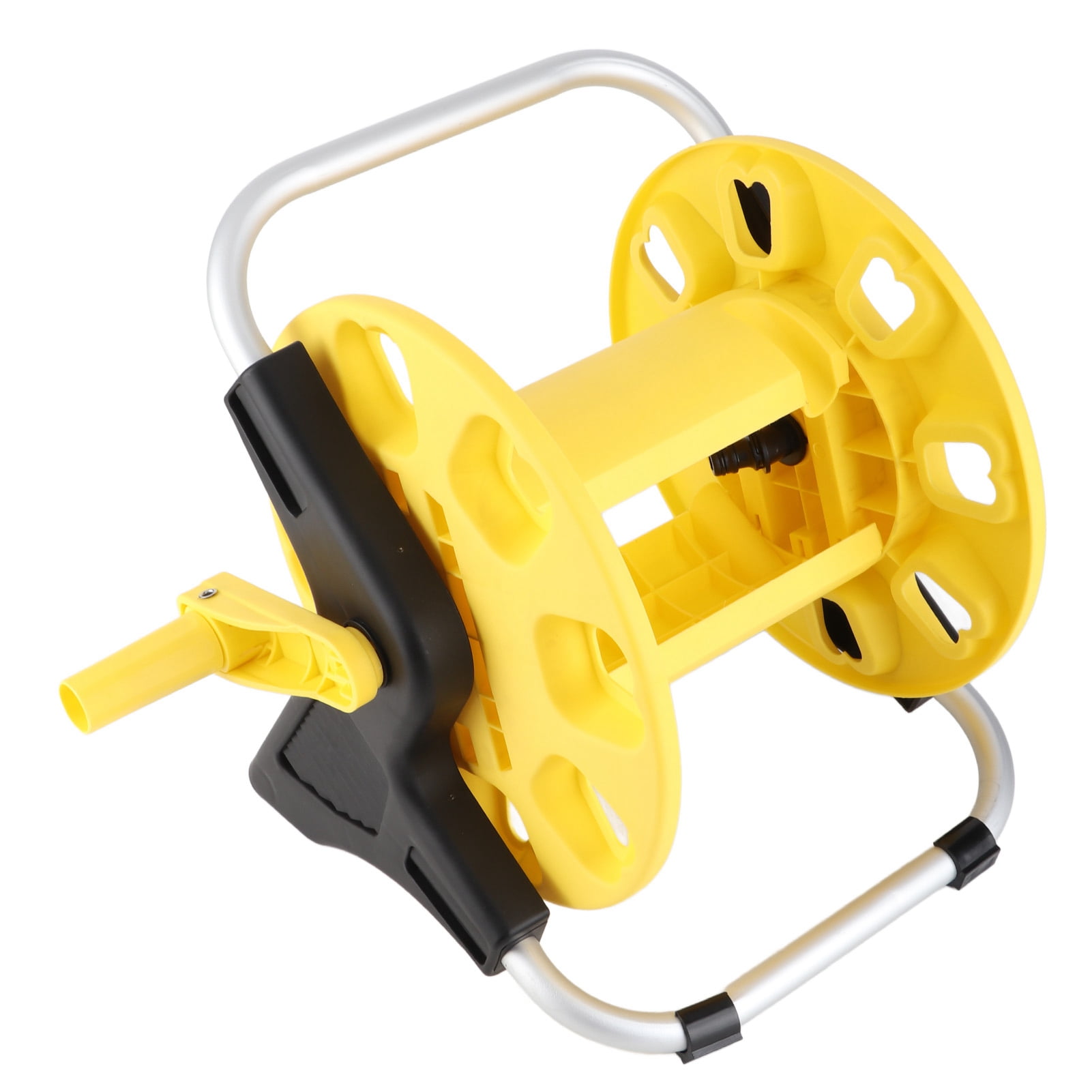 Nieyigj Garden Hose Reel Cart Yellow Water Hose Cart Holds 30m of Water Pipe 13.4 inches / 34 cm Heavy Duty Easy to Assemble Ideal for Courtyard Lawn and Field Irrigation