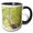 Black/White, variant on 3drose, Bird Nest in Tree, 11oz Two-tone Green Mug