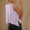 thumbnail image 6 of Stichou Women's Workout Crop Tops Y2K Oversized Cap Sleeve Flowy Tee Loose Fit Boxy Basic Yoga 2026 Summer Active Gym Shirts Light Purple M, 6 of 7