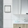 thumbnail image 4 of KONTONTY 3pcs Light Switch Cover Grey ABS Childproof Self-adhesive Design for Bedrooms, 4 of 8