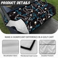 thumbnail image 6 of Whosucclay Golf Silhouette Golf Cart Seat Cover, Anti-Slip Storage Pockets Wear-Resistant Golf Cart Seat Towel Blanket for Most 2-Seat Golf Carts, 6 of 7