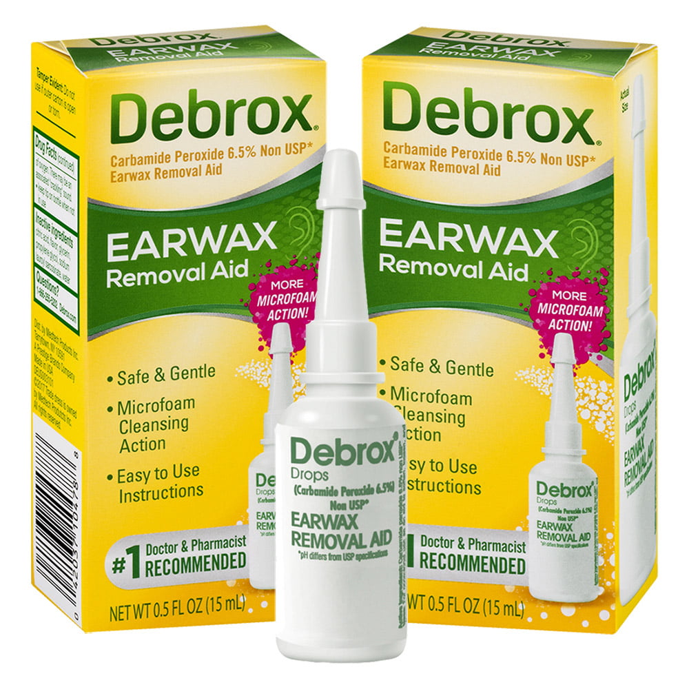 Debrox Ear Wax 0.5oz 2 pack - Walmart.com - Walmart.com