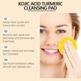 thumbnail image 4 of Pisexur Belleza Maquillaje Discos limpiadores de cúrcuma y kójico. Discos faciales de cúrcuma y kójico para reparar, reducir los poros, atenuar las manchas oscuras, suavizapara mujeres y hombres, 4 of 9