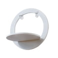 thumbnail image 1 of 1pc Plastic Stoarge Rack Wall-mounted Sundries Holder Shop Wall Shelf (White), 1 of 5