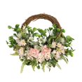 thumbnail image 4 of simhoa Floral Wreath Front Door Wreath 16 Inch Spring Summer Wreath for Window Ceremony Pink, 4 of 8