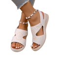 thumbnail image 6 of Willtoo Women's Open Toe Wedge Orthopedic Sandals Boho Non-slip Dressy Summer Sandals with Ankle Strap Breathable Casual Walking Shoes, 6 of 6