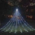 thumbnail image 1 of 10lm 350 llevó la luz al aire libre del meteorito de las luces de la secuencia del árbol de navidad de la luz de la cascada de la estrella, 1 of 4