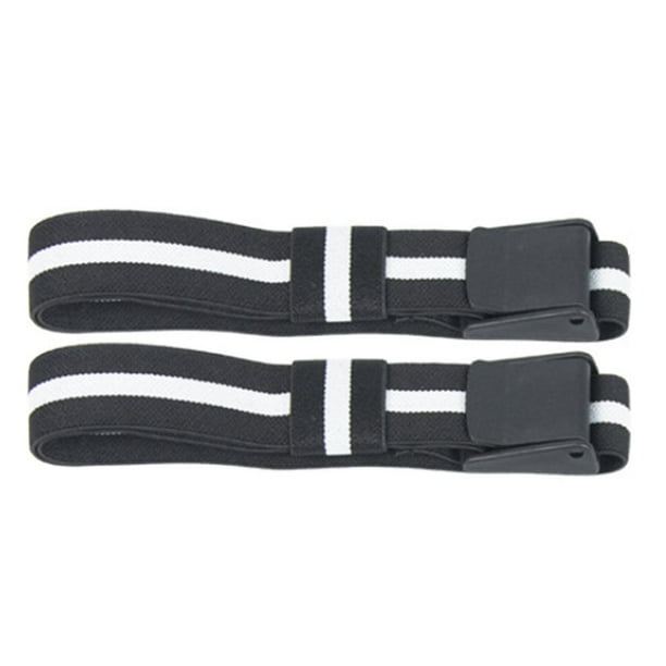 20 Pares Bandas Musculares para Brazo Banda Elástica Oclusiva BFR Hebilla Fácil Presurizada Banda Entrenamiento Restricción Del Flujo Sanguíneo (negro)