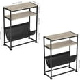 thumbnail image 3 of Narrow End Table with Magazine Rack - Modern Side Table for Small Spaces, 3 of 9