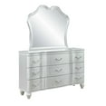 thumbnail image 6 of Landmark Traditional Style Queen 5PC Bedroom Set Made With Wood in Silver, 6 of 16