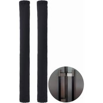 2Pcs Black Refrigerator Handle Covers Polyester Washable Adjustable Non Slip Keep Kitchen Clean Door Handles Appliance Protector Decor Catch Cover DIY