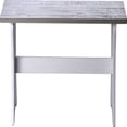 thumbnail image 3 of Linon Cherry Grove 3-Piece Coastal Corner Breakfast Nook Dining Set with Storage, White/Greywash, 3 of 7